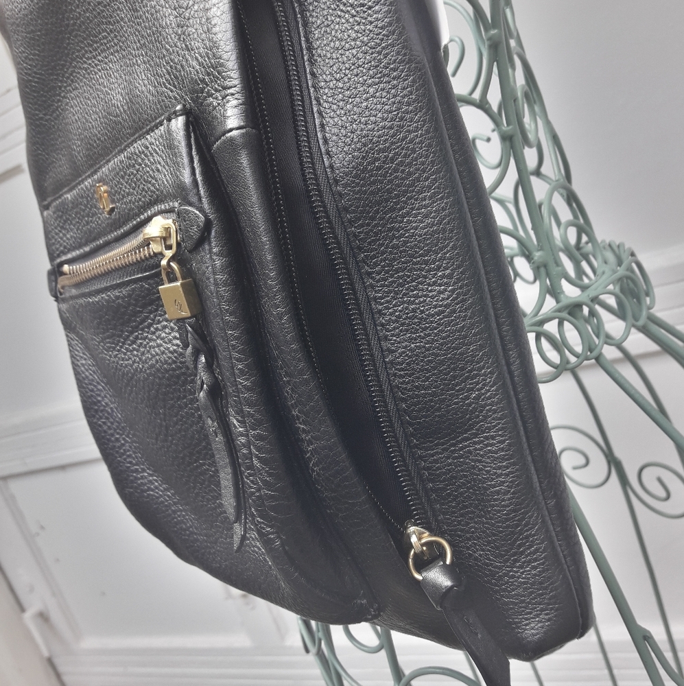 Genuine Leather Crossbody Bag Vintage Designer Purse Soft Pebbled Leather Long - Picture 4 of 16
